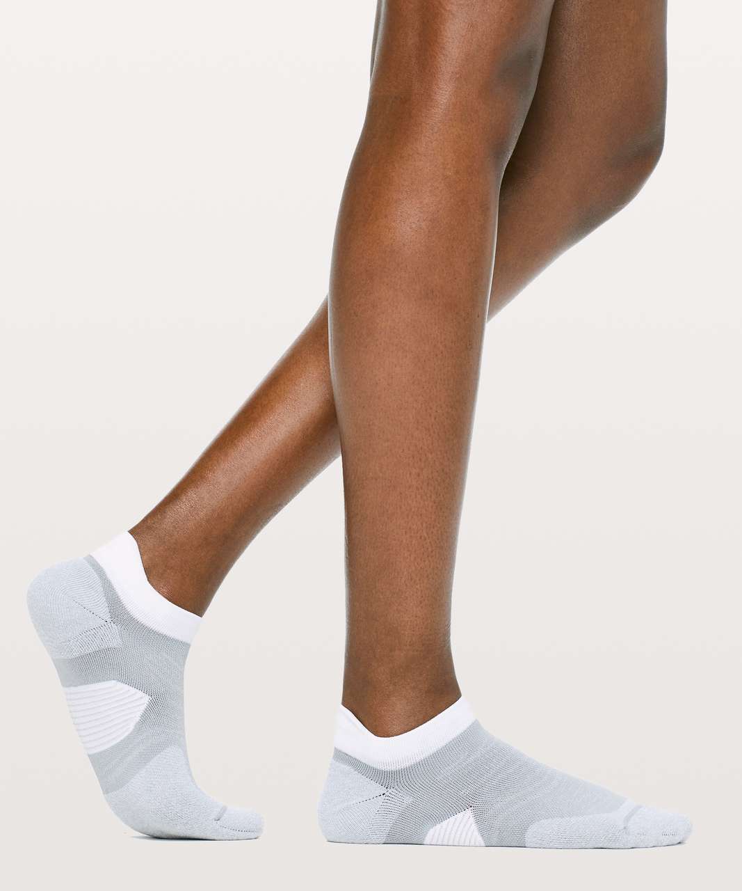 Lululemon Speed Sock *Silver - Light Cast / White