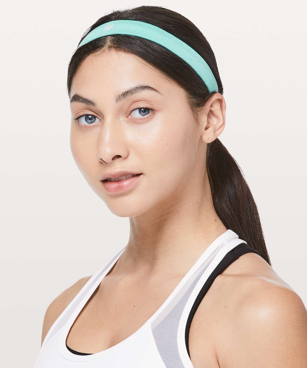 Lululemon Cardio Cross Trainer Headband - Bali Breeze / White