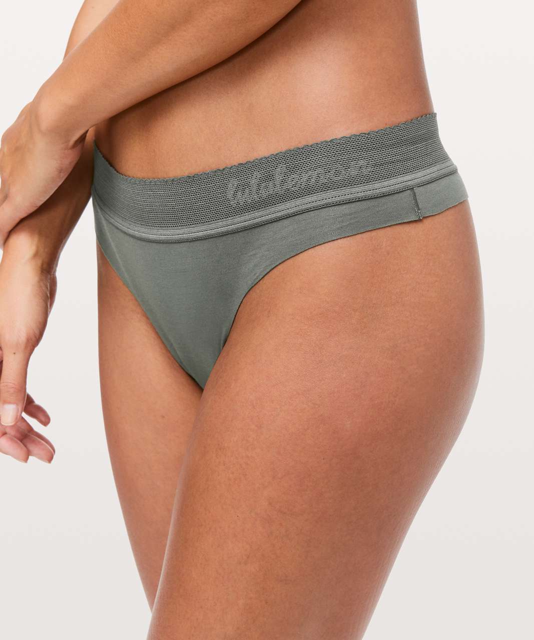 Lululemon Ever Essentials Thong - Grey Sage