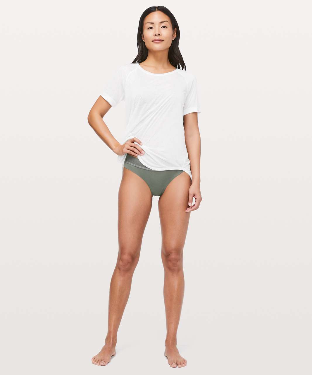 Lululemon Ever Essentials Thong - Grey Sage