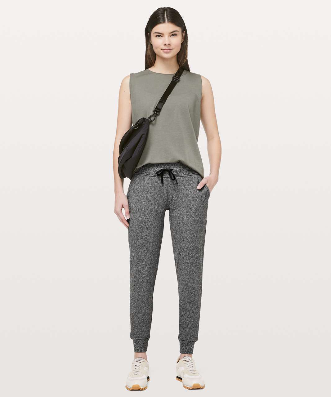 lululemon athletica, Pants & Jumpsuits, Lululemon Scuba Jogger In  Heathered Speckled Black