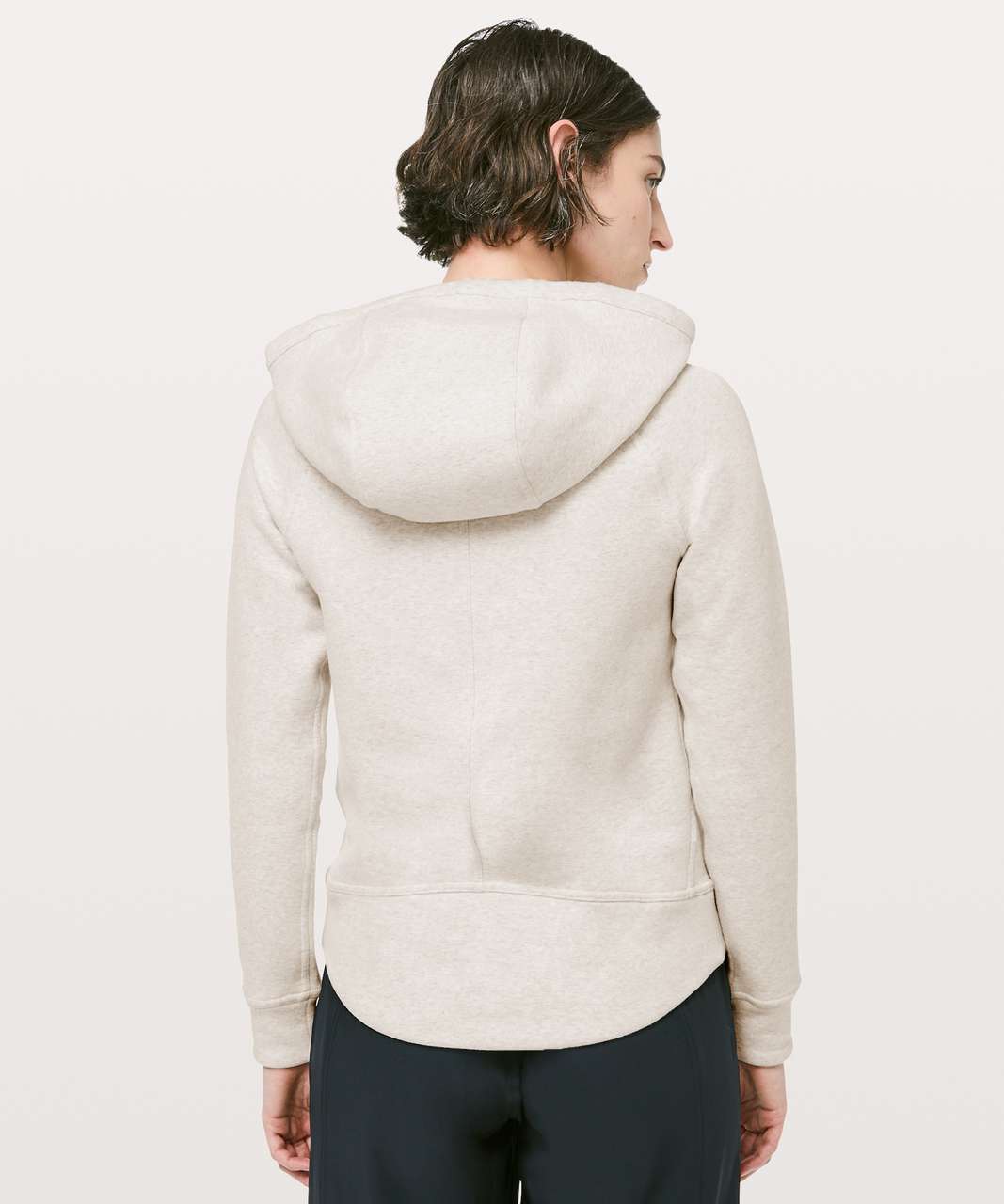 Lululemon Catch A Moment Hoodie - Heathered Light Ivory / Light