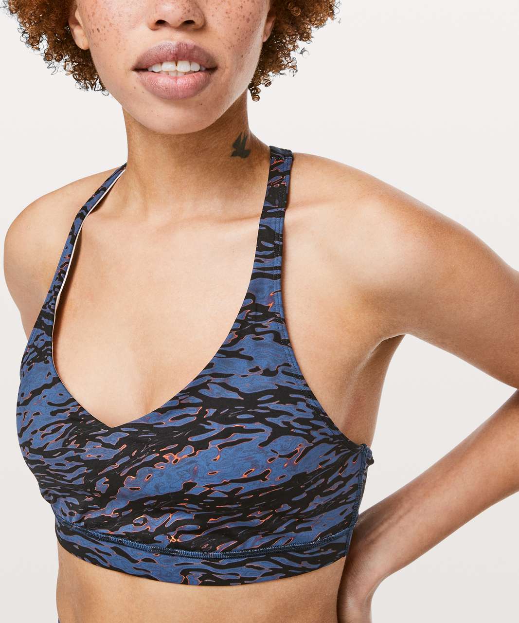 Lululemon lab Embossed Nulu Cross-Back Yoga Bra