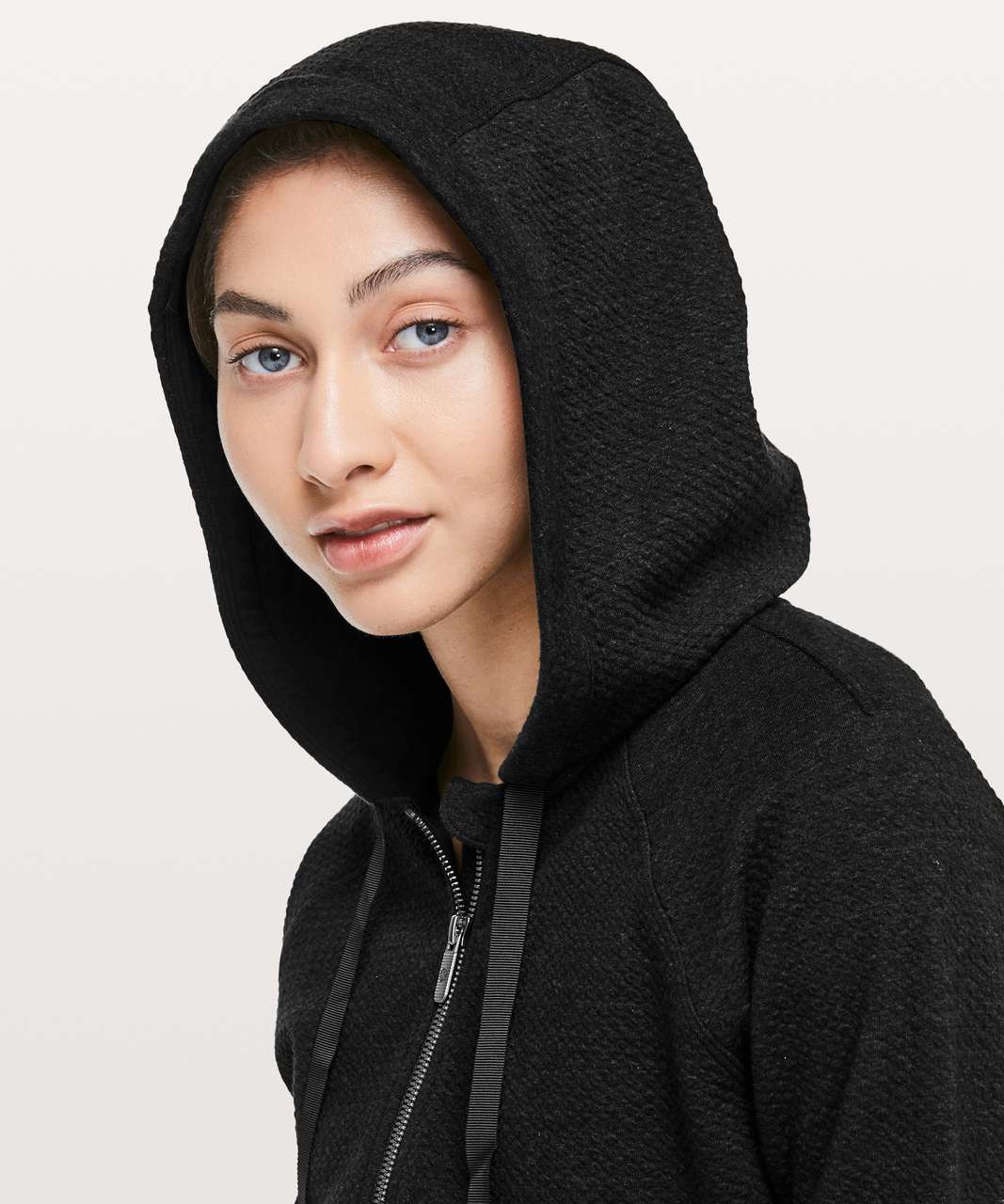 Lululemon Catch A Moment Zip Hoodie - Heathered Core Black