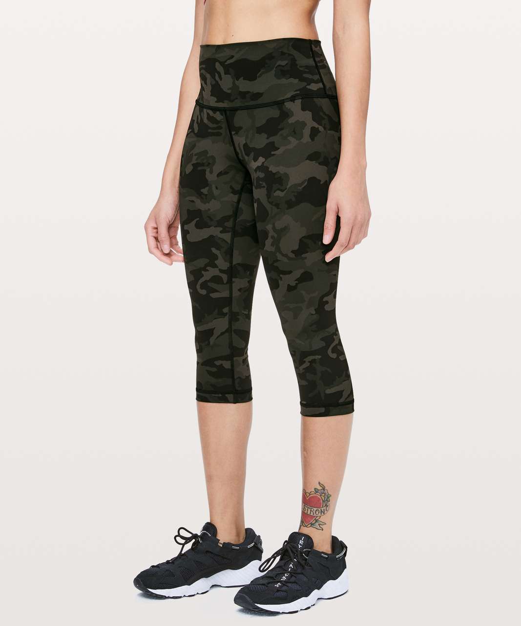 Lululemon Wunder Under High-Rise 1/2 Tight Full-On Luxtreme 17" - Incognito Camo Multi Gator Green