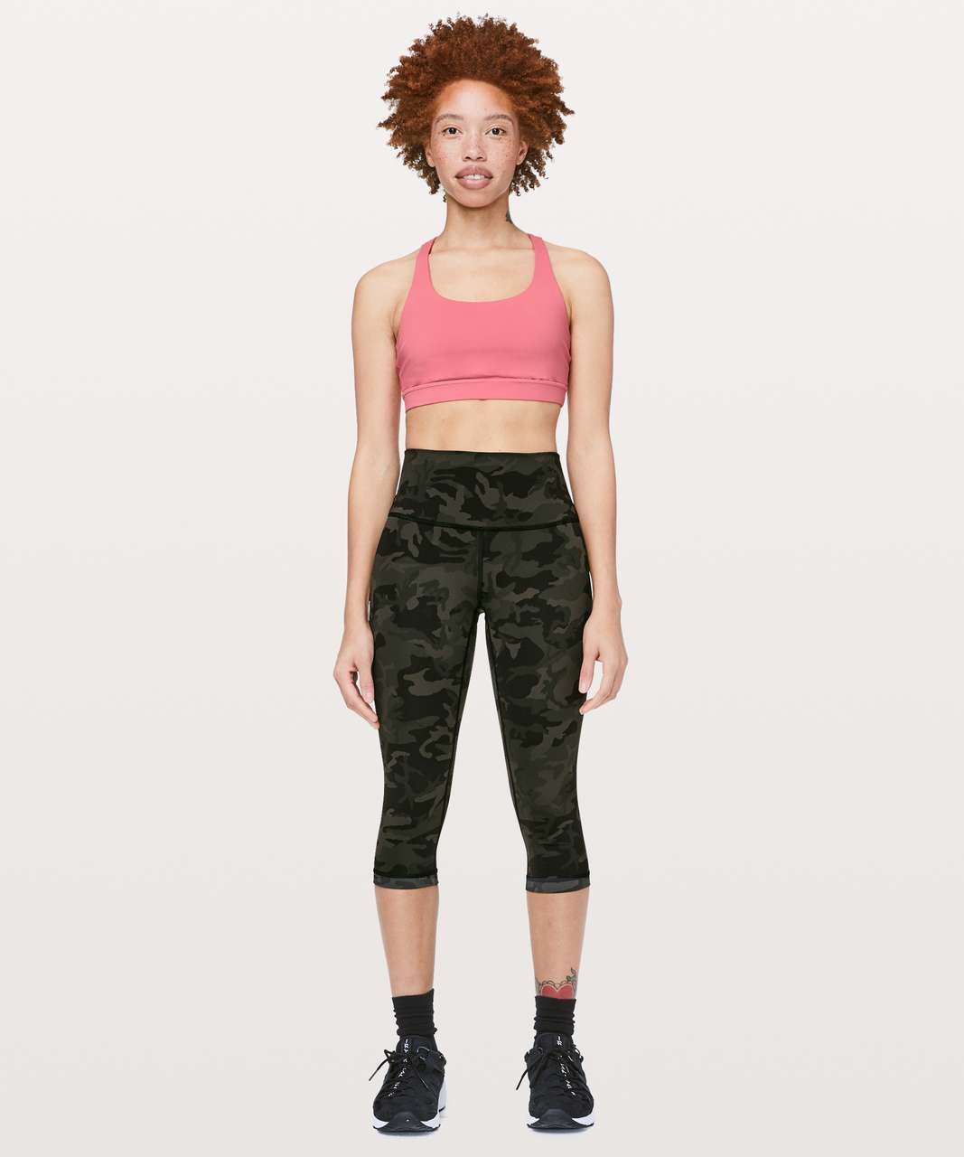 Lululemon Wunder Under High-Rise 1/2 Tight Full-On Luxtreme 17" - Incognito Camo Multi Gator Green