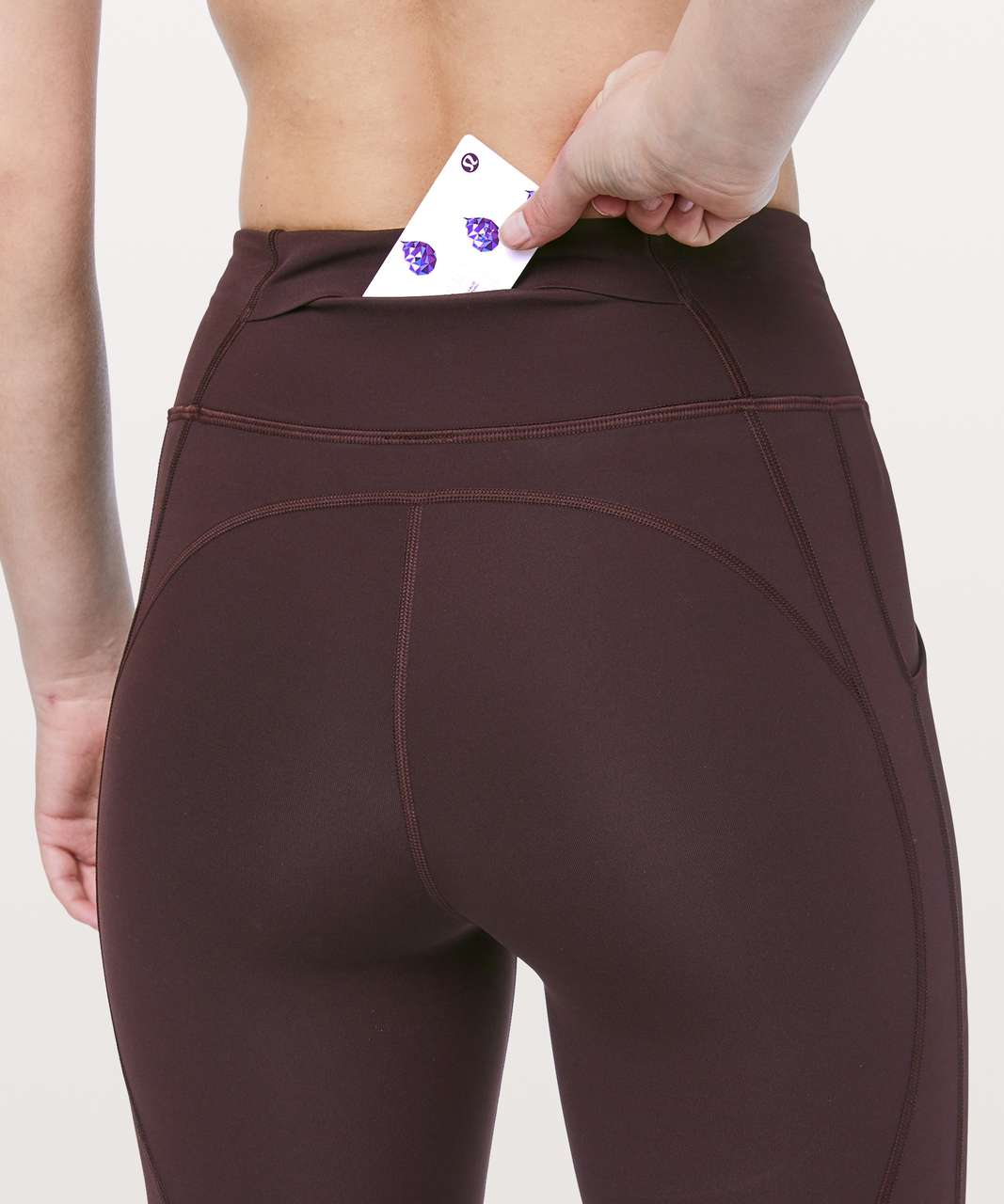 Lululemon Time To Sweat 7/8 Tight 25" - Plum Shadow