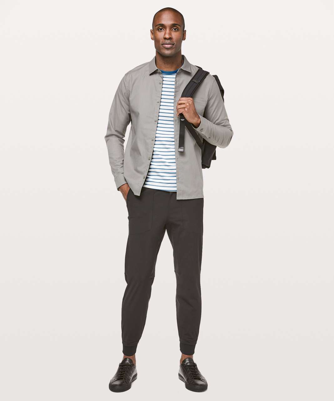 Lululemon 5 Year Basic Tee *Updated Fit - Yachtie Stripe Ocean Mist Utility Blue