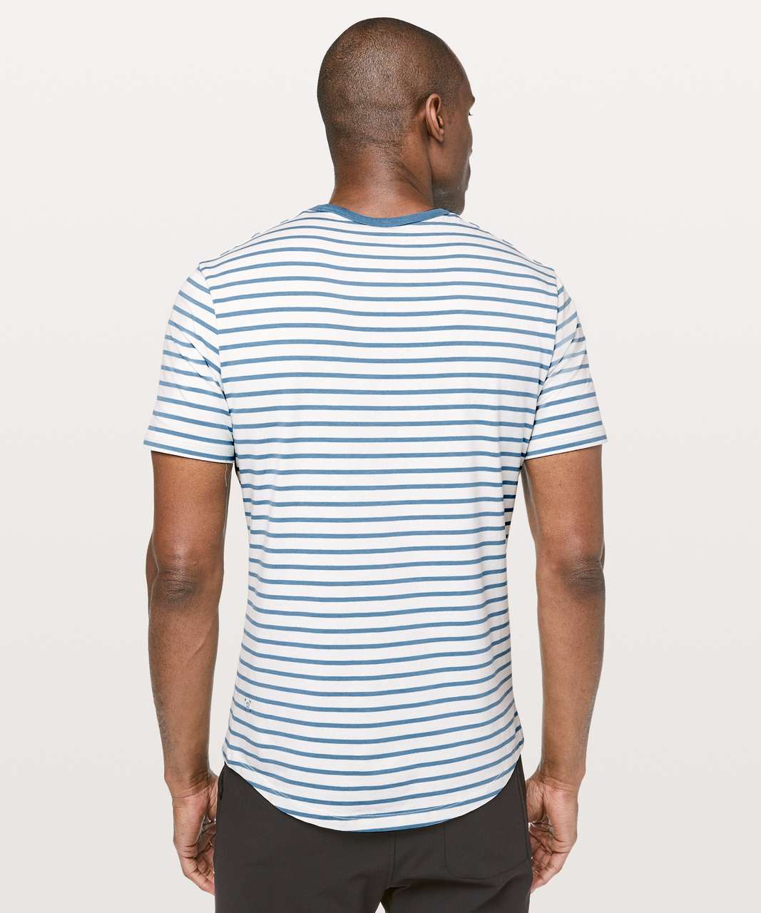 Lululemon 5 Year Basic Tee *Updated Fit - Yachtie Stripe Ocean Mist Utility Blue