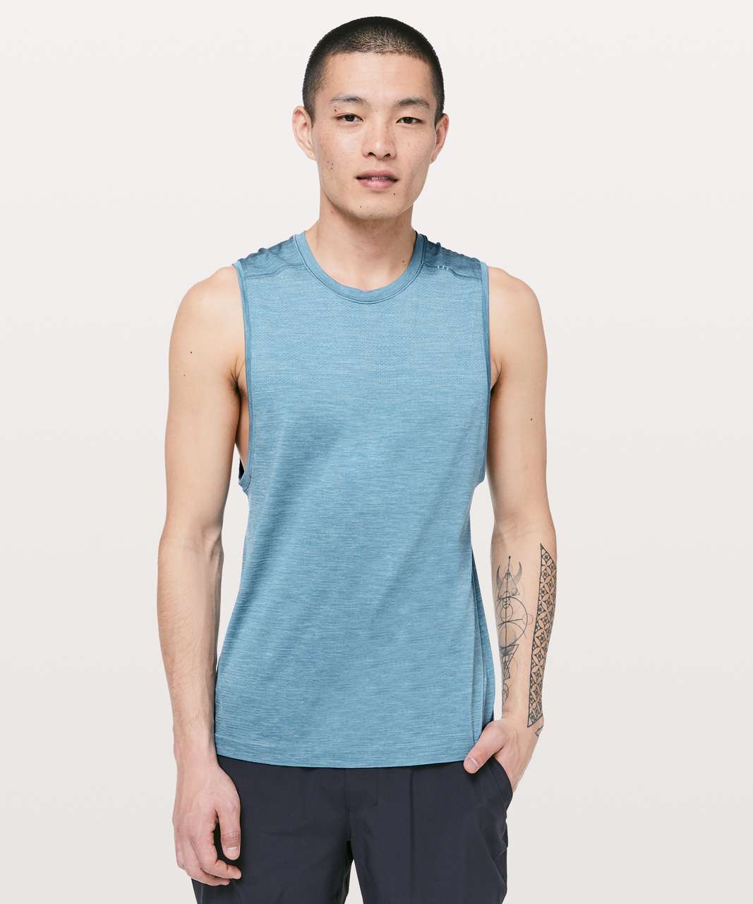 Lululemon Metal Vent Tech Muscle Tank - Blue Cast / Utility Blue