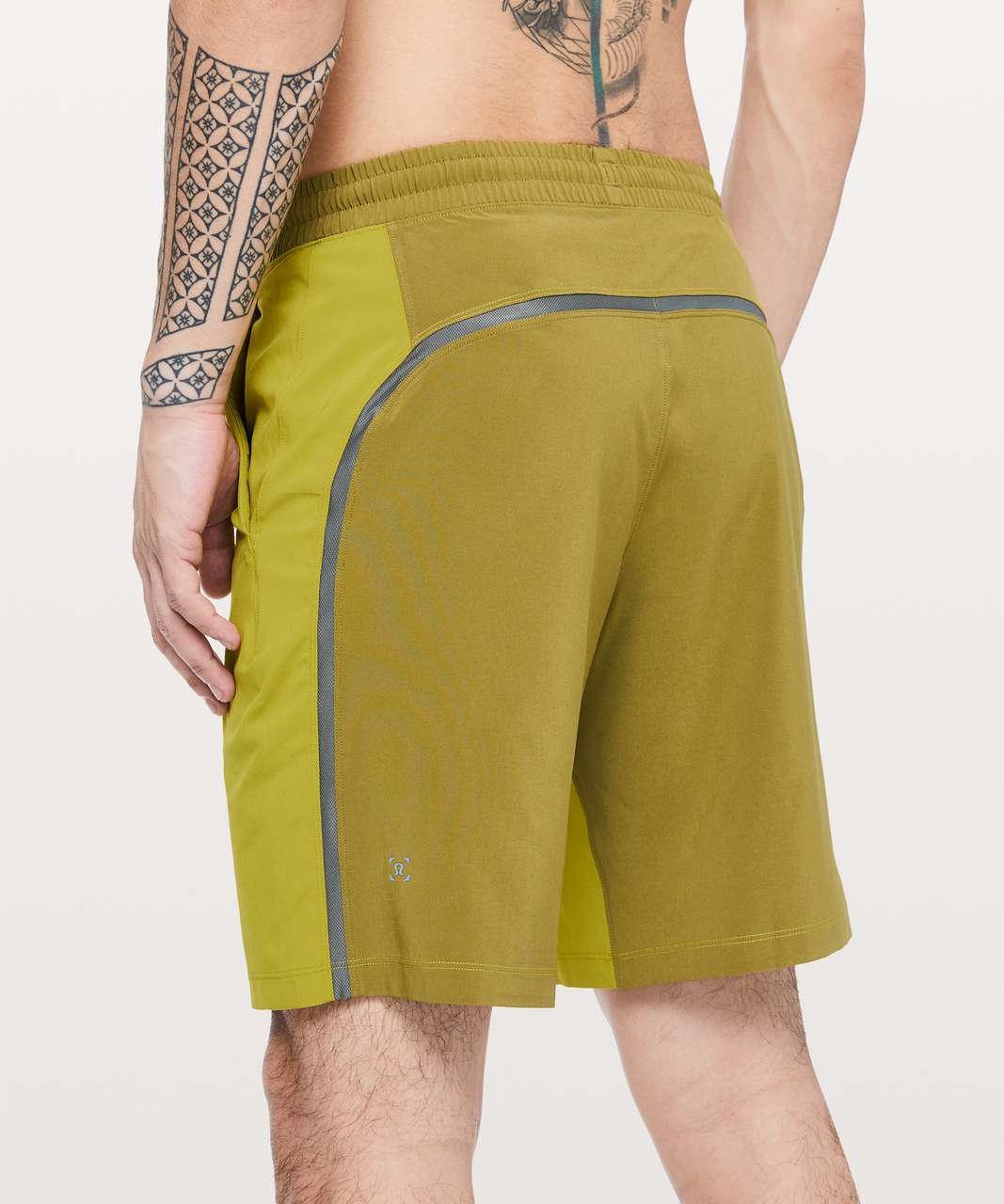 Lululemon Pace Breaker Short 7 *Linerless - Golden Lime / Mossy