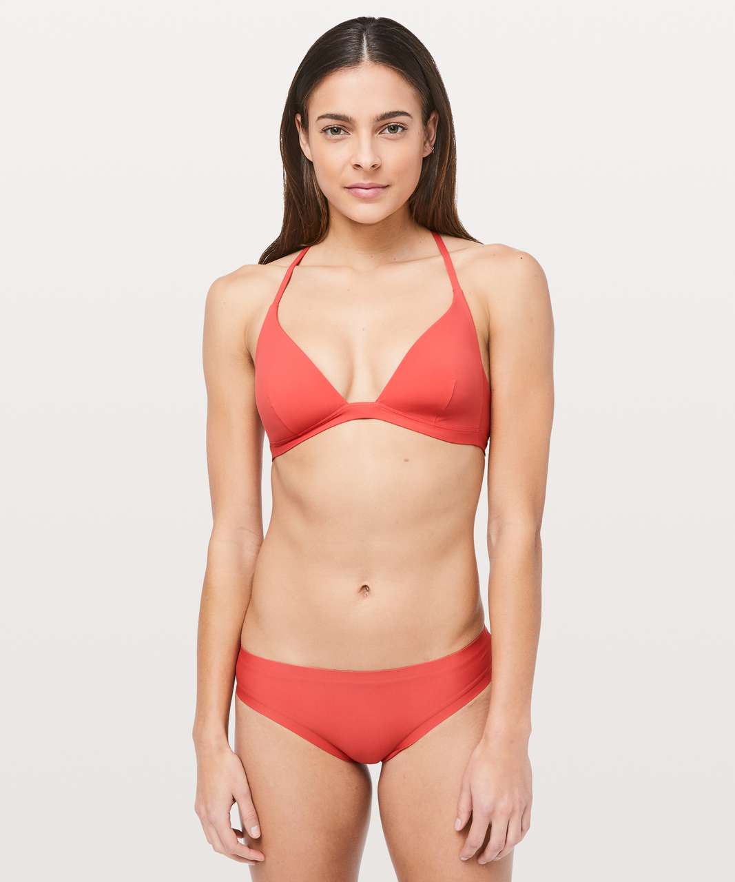 coral swim top