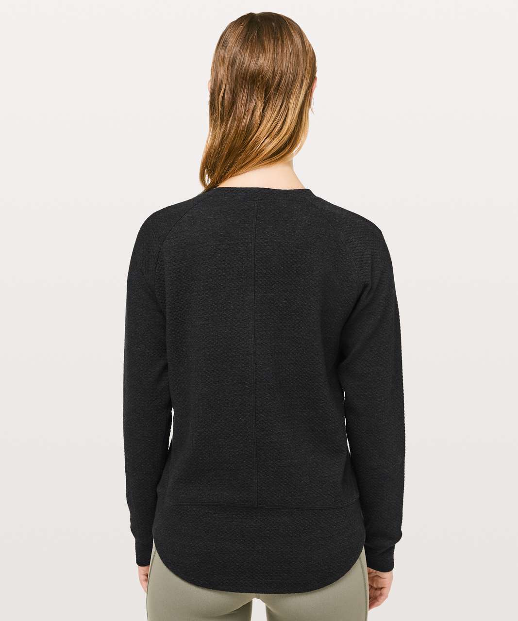 Lululemon Catch A Moment Crew - Heathered Core Black