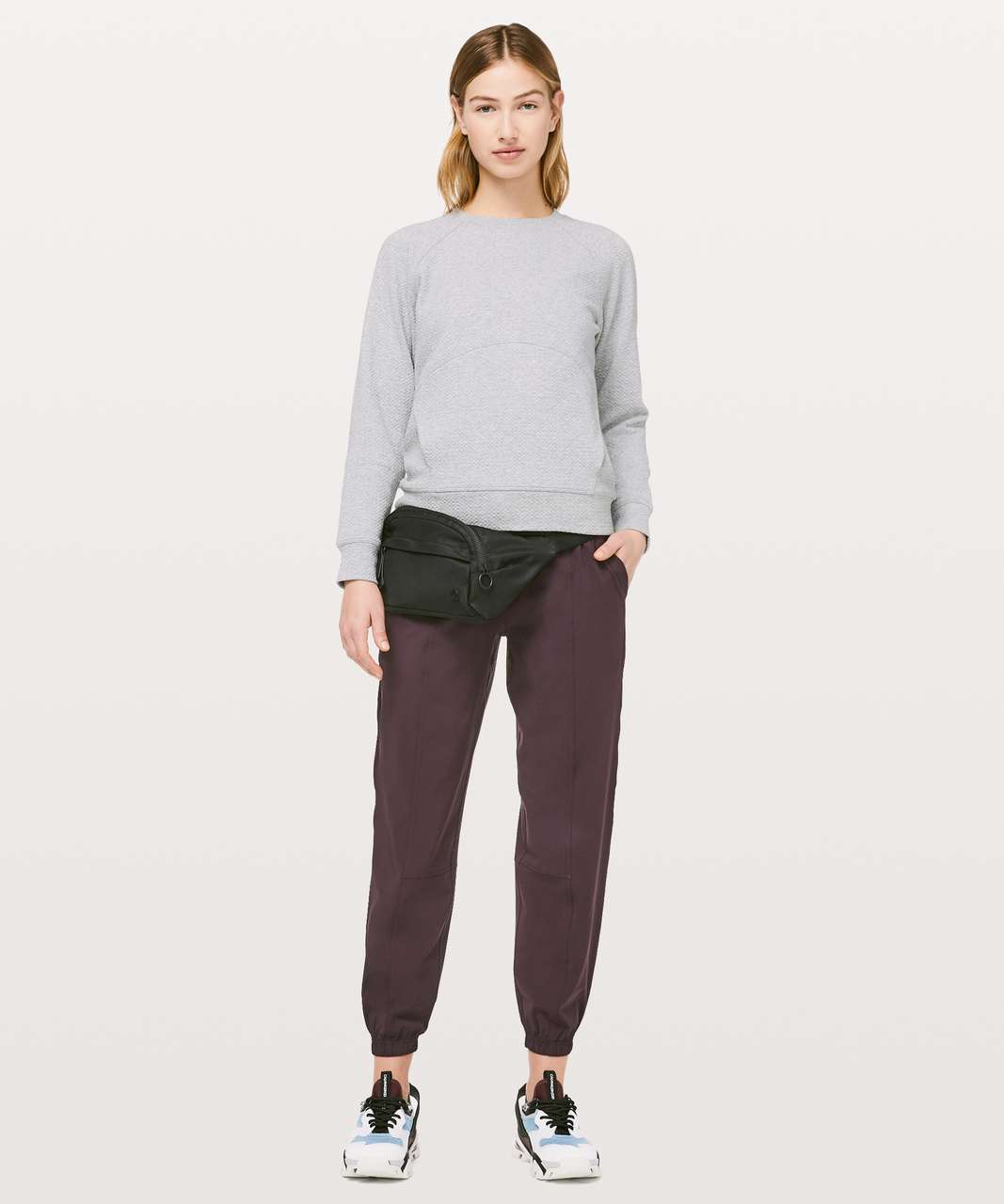 Lululemon Catch A Moment Crew - Heathered Core Light Grey