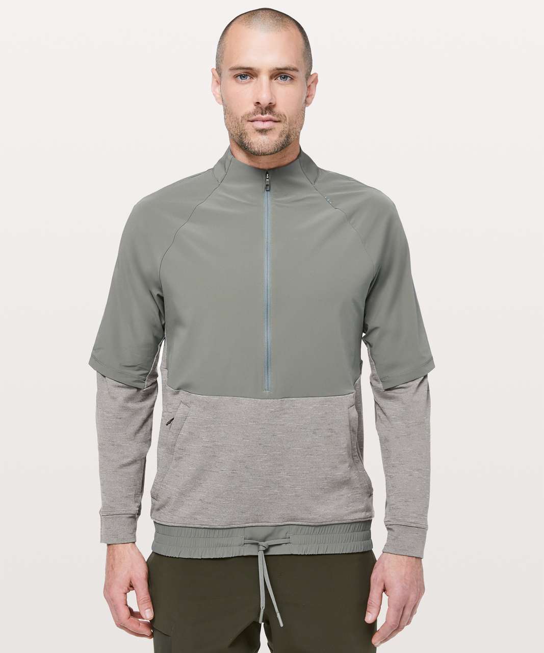 Lululemon Train On Site 1/2 Zip - Grey Sage