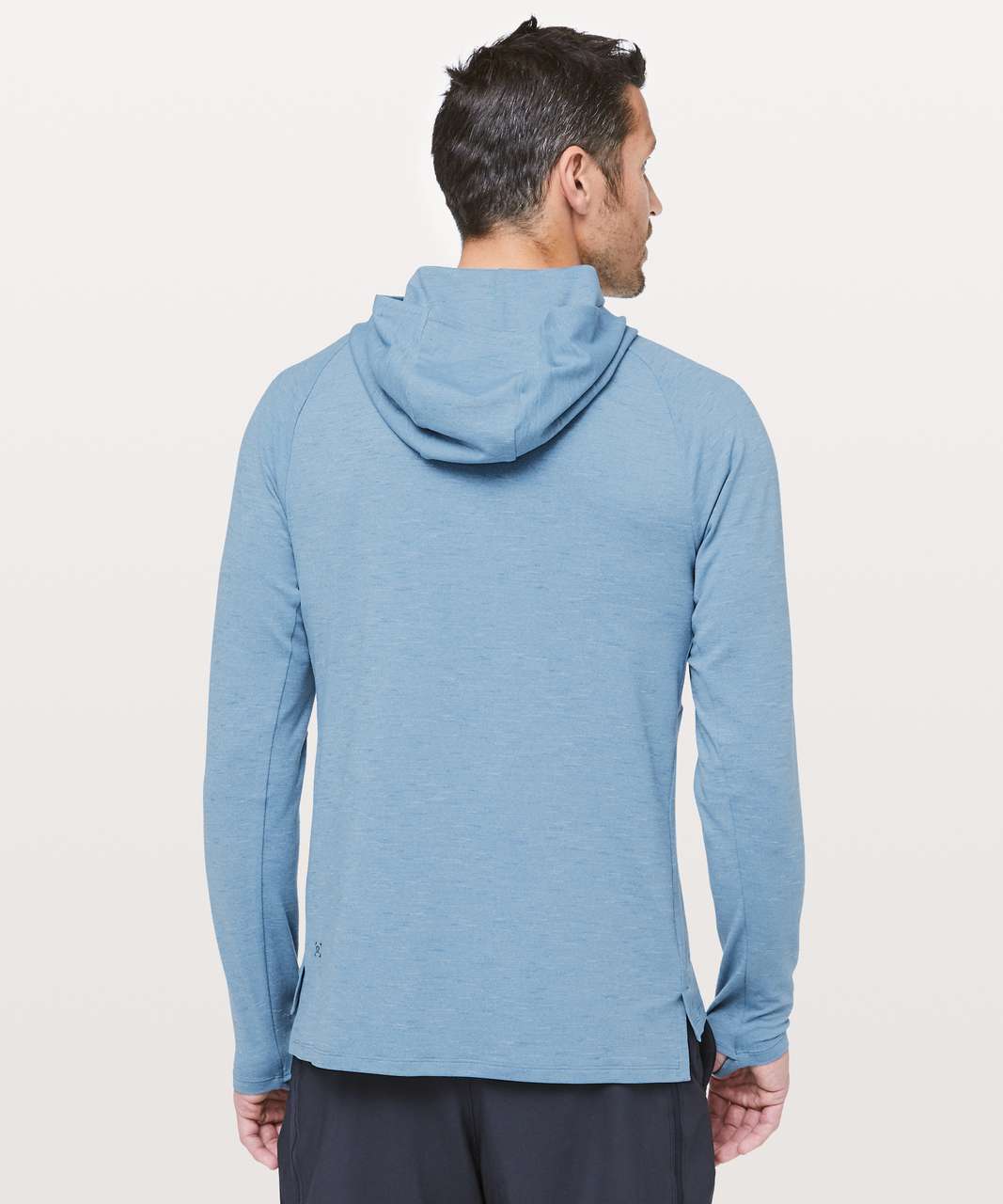 Lululemon Time Out Hoodie Heathered Blue Front Pocket Women's Size: 4