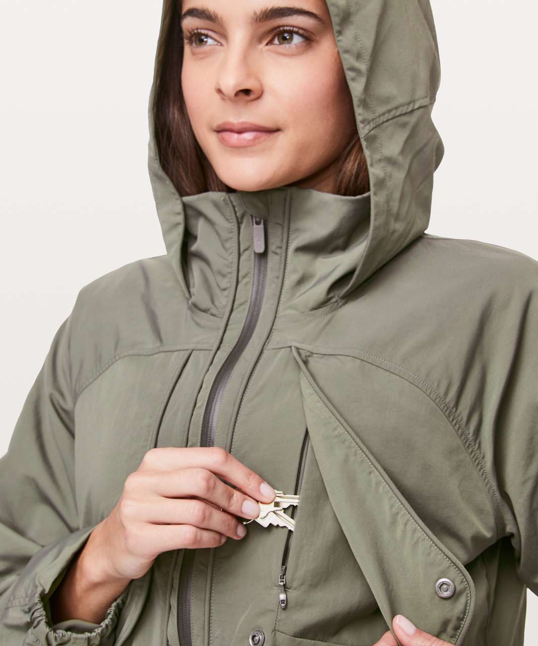 Lululemon City Stroll Jacket - Grey Sage - lulu fanatics