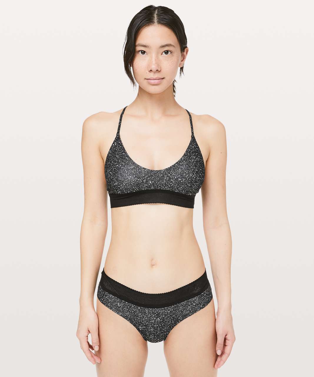 Lululemon Ever Essentials Bralette - Diffuse Starlight Black  / Black