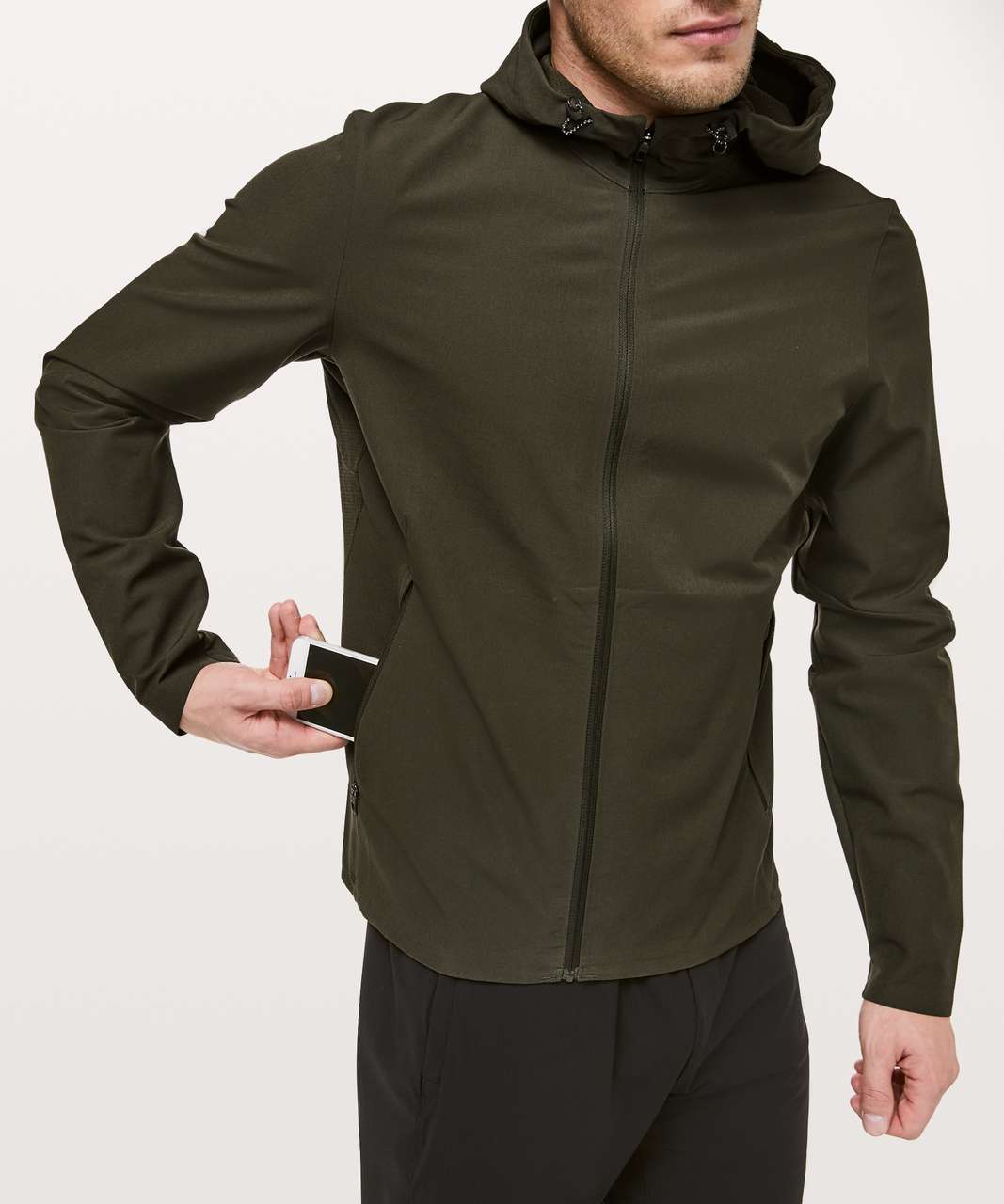 Lululemon Warp Lite Jacket - Dark Olive - lulu fanatics