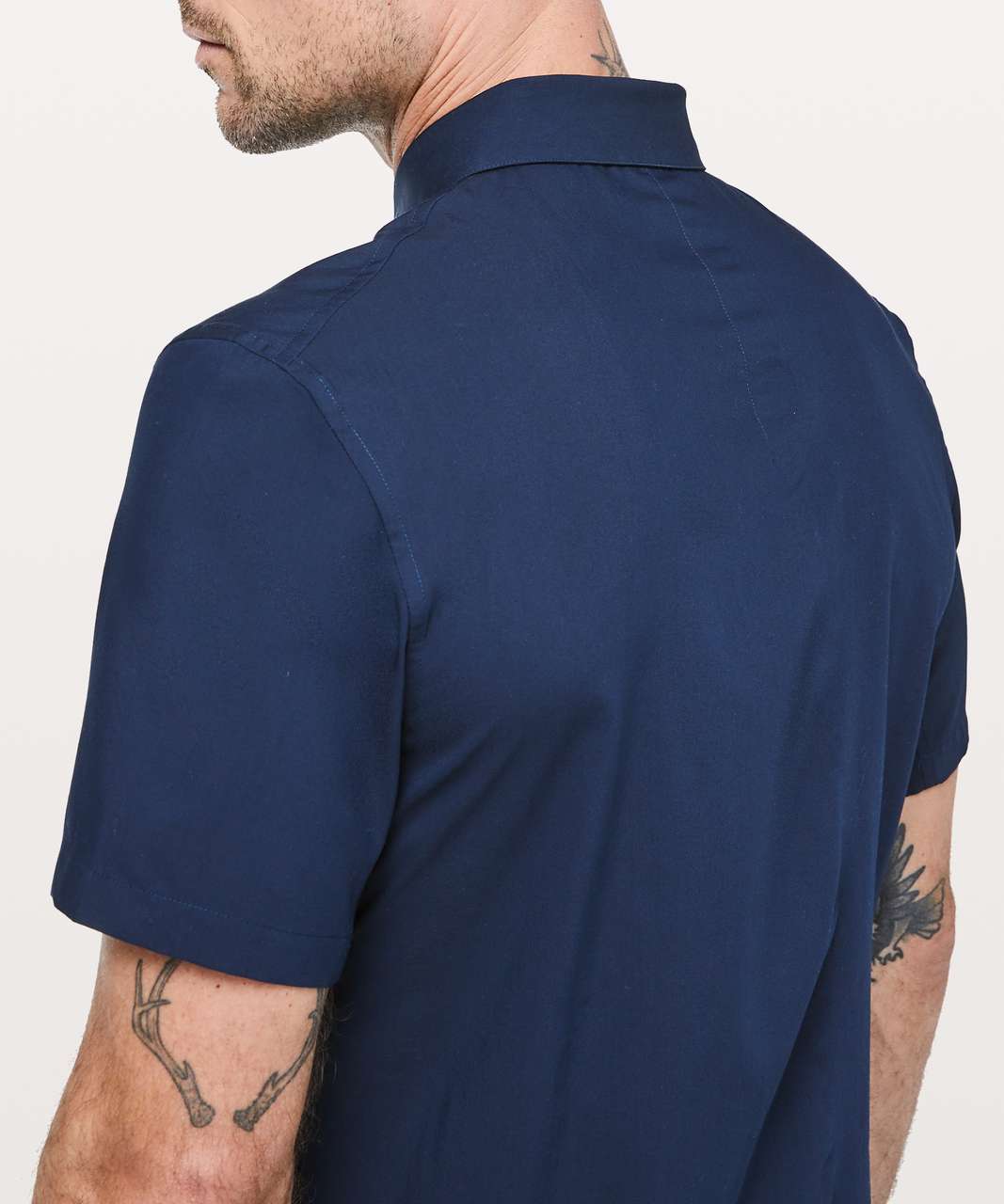 Lululemon Down To The Wire Short Sleeve Shirt - True Navy