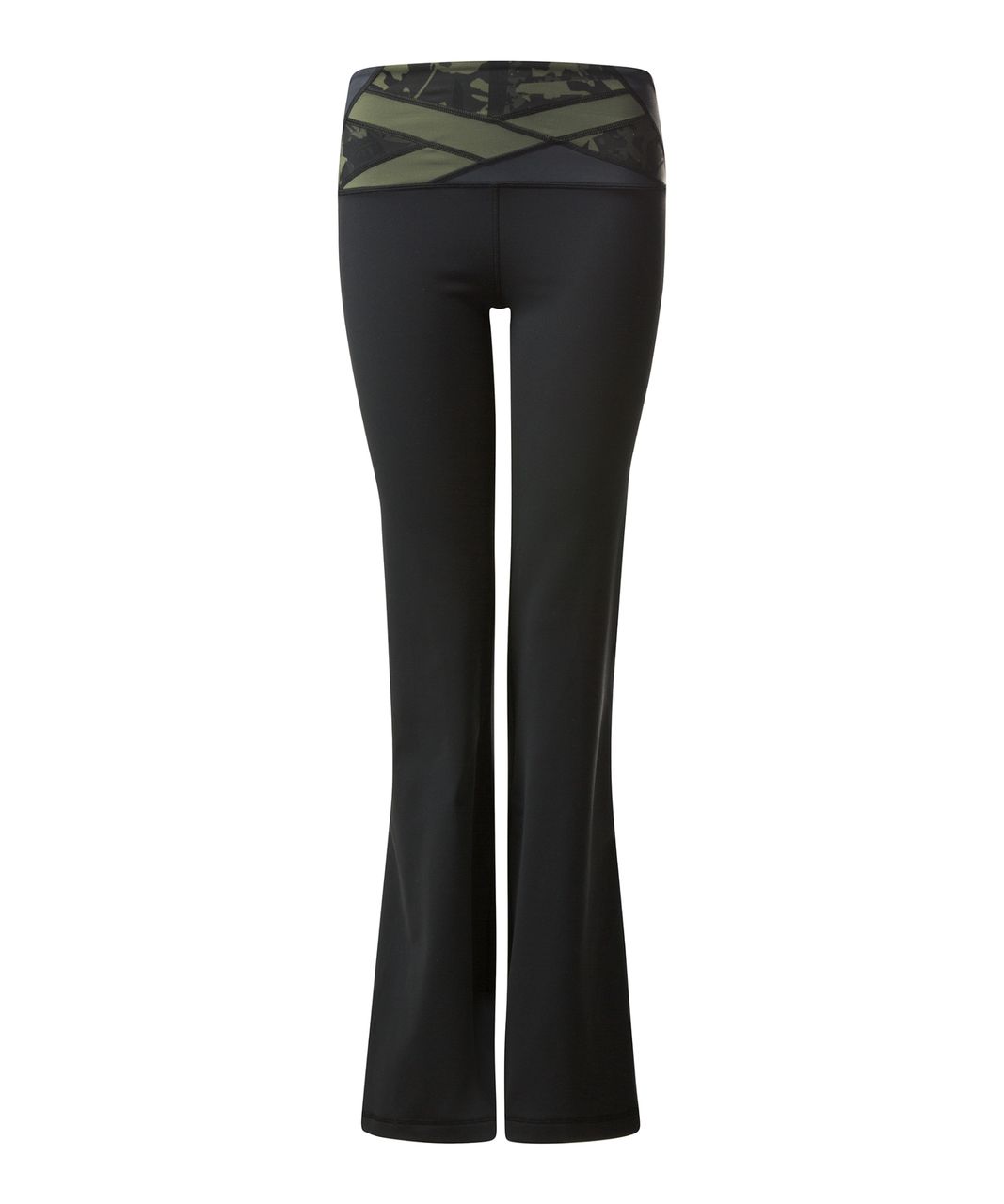 Lululemon Groove Pant III (Tall) - Black / Deep Coal / Pop Cut Fatigue  Green Black - lulu fanatics