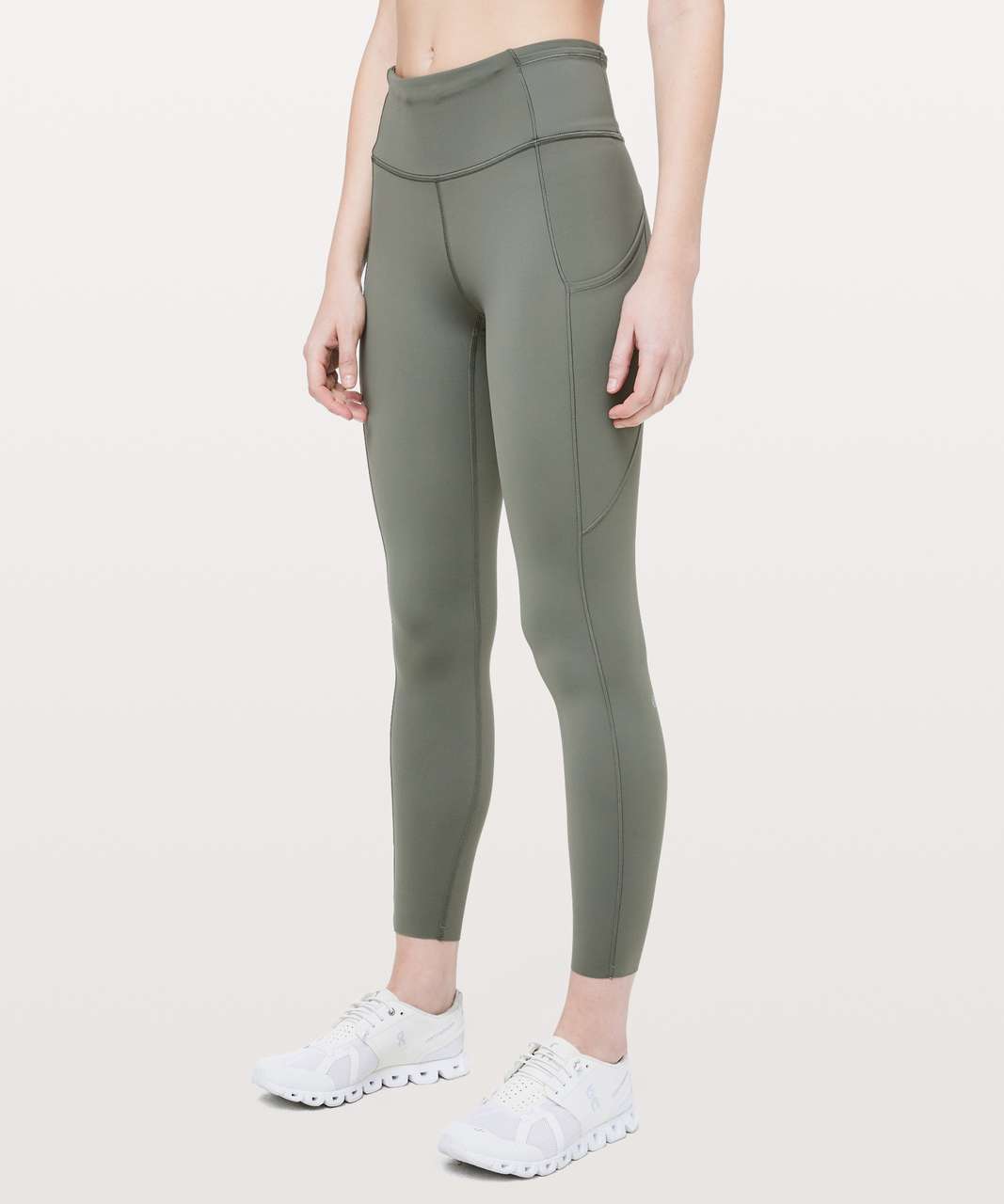 Lululemon Fast & Free 7/8 Tight II *Non-Reflective Nulux 25" - Grey Sage