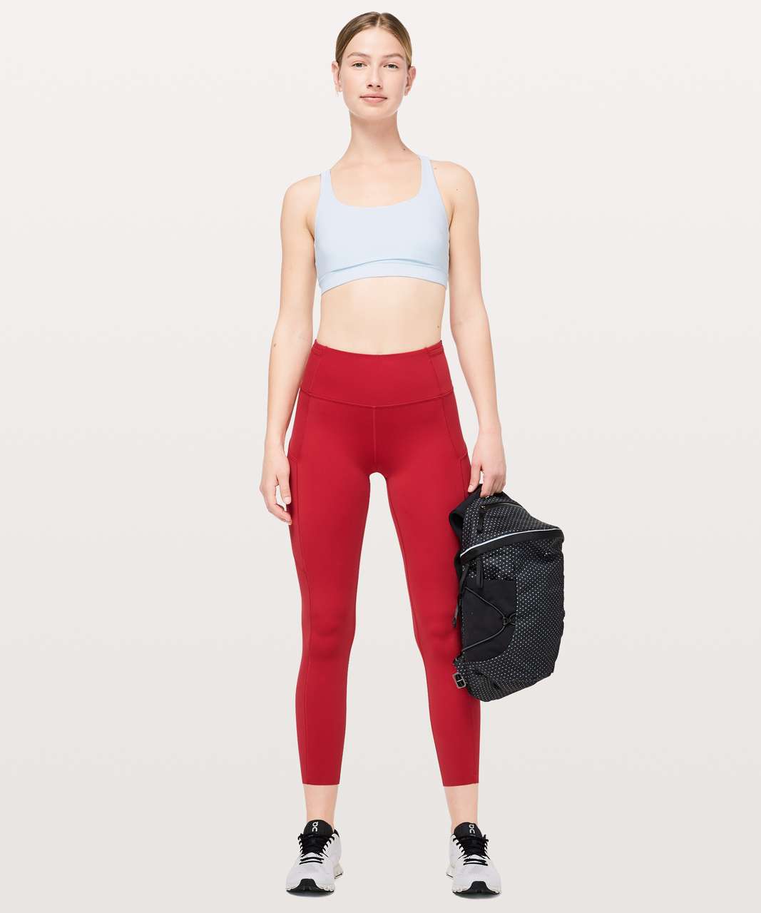 Lululemon Fast & Free 7/8 Tight II *Non-Reflective Nulux 25 - Dark Red - lulu  fanatics