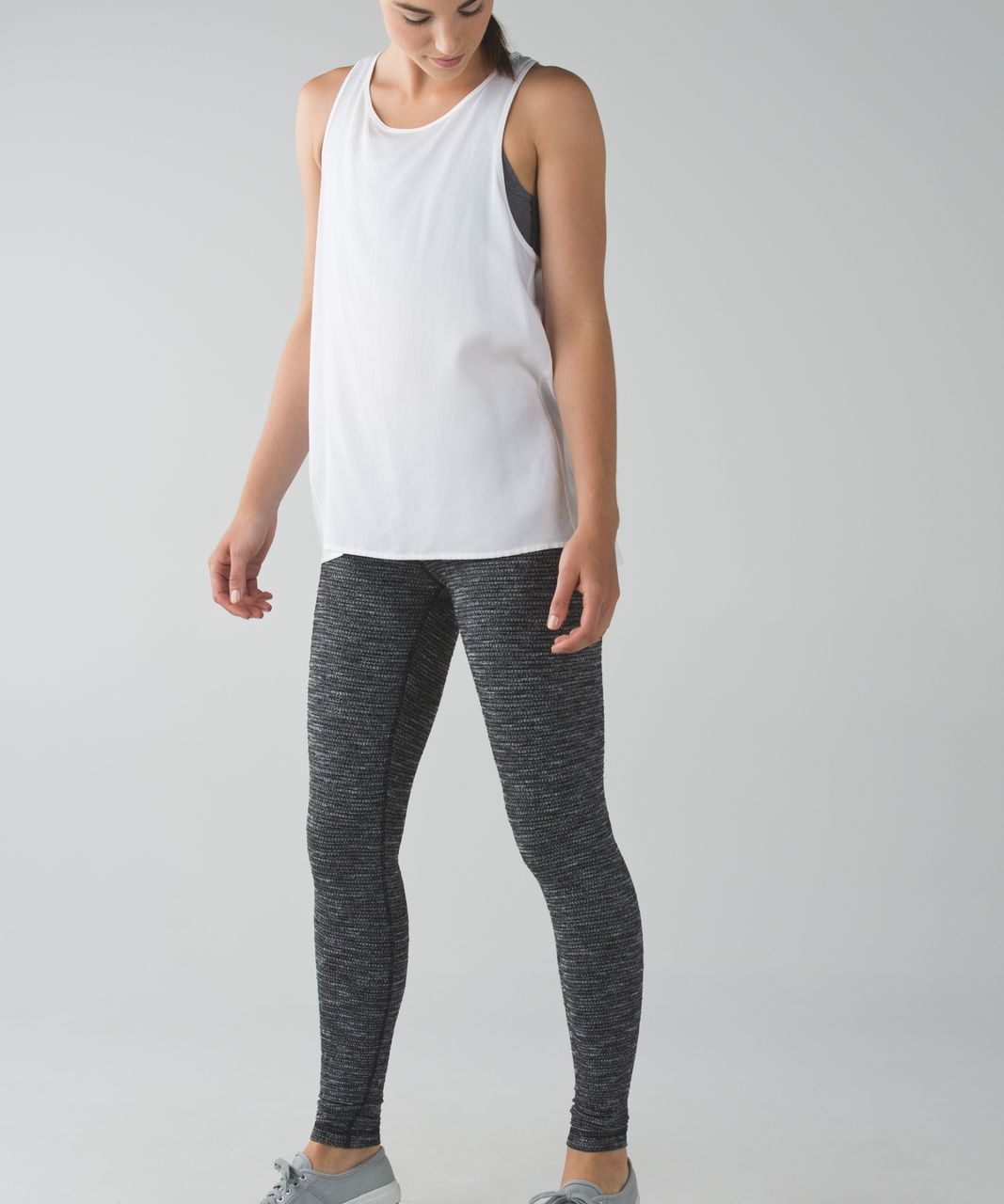 Lululemon Wunder Under Pant III - Coco Pique Black White