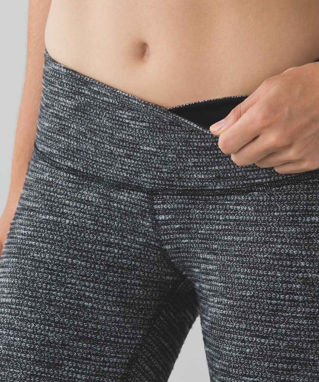 Lululemon Wunder Under Pant III - Coco Pique Black White