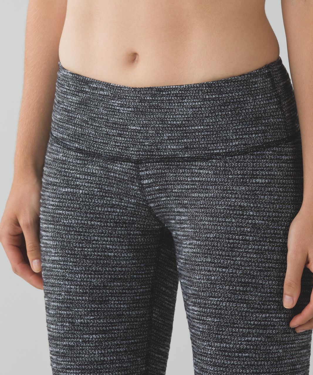 Lululemon Wunder Under Pant III - Coco Pique Black White