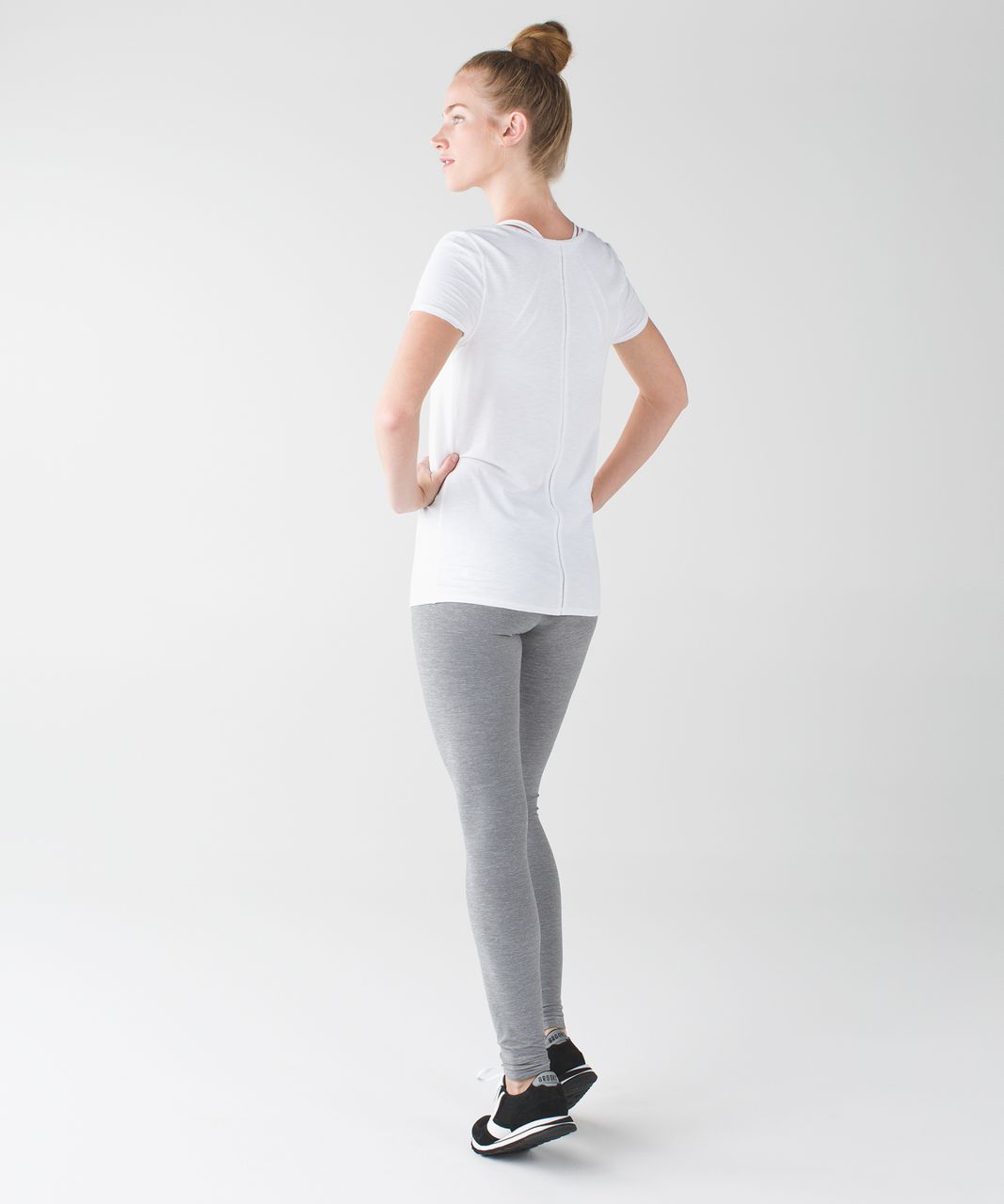 Lululemon Wunder Under Pant - Heathered Slate - lulu fanatics