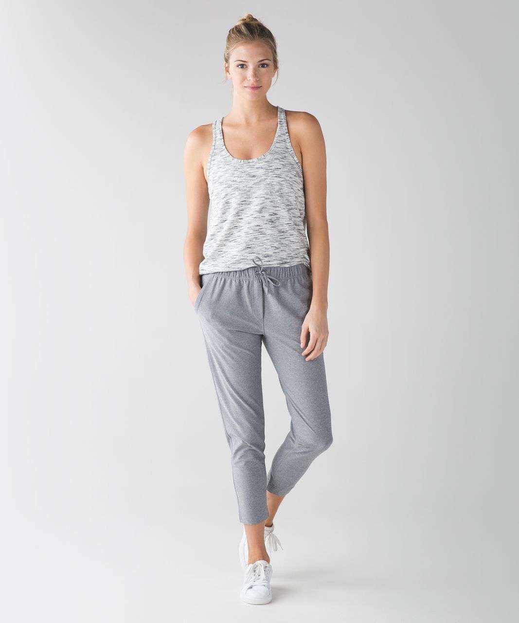 Lululemon Jet Crop (Slim) - Heathered Battleship - lulu fanatics