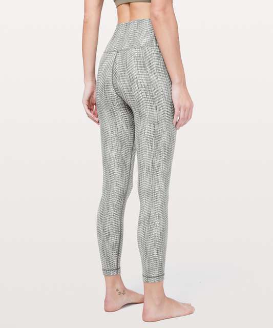 Lululemon Wunder Under High-Rise 7/8 Tight *25 - Magnetized Jacquard Black  White - lulu fanatics