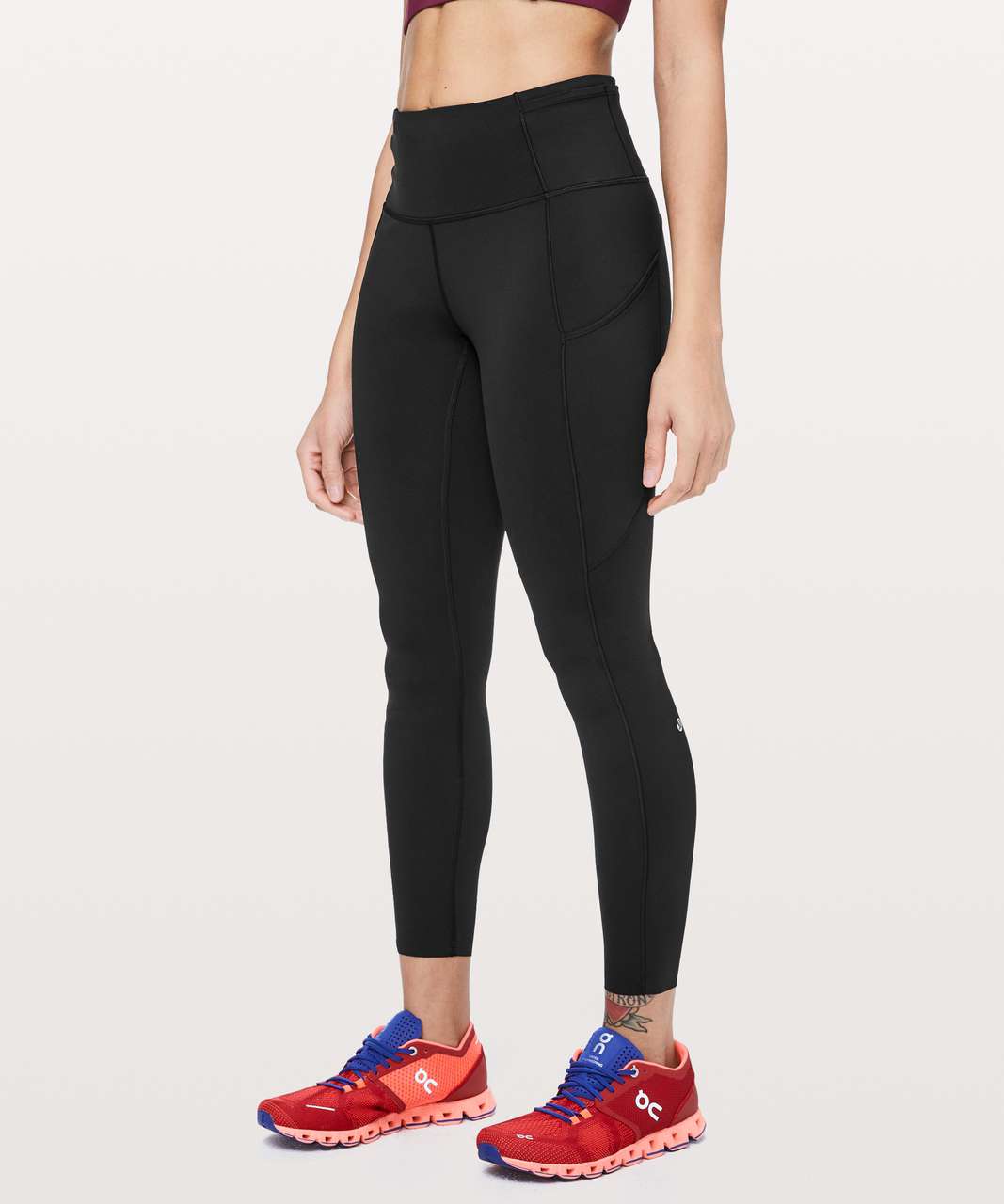 Lululemon Fast & Free 7/8 Tight II *Non-Reflective Nulux 25 - Black - lulu  fanatics