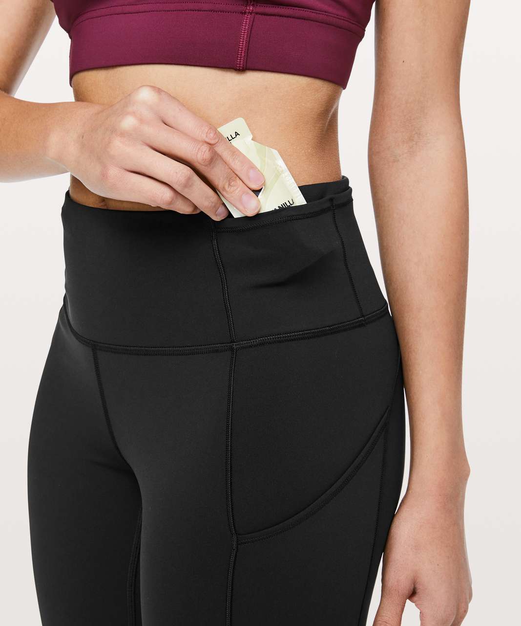 Lululemon Fast & Free 7/8 Tight II *Non-Reflective Nulux 25 - Black - lulu  fanatics