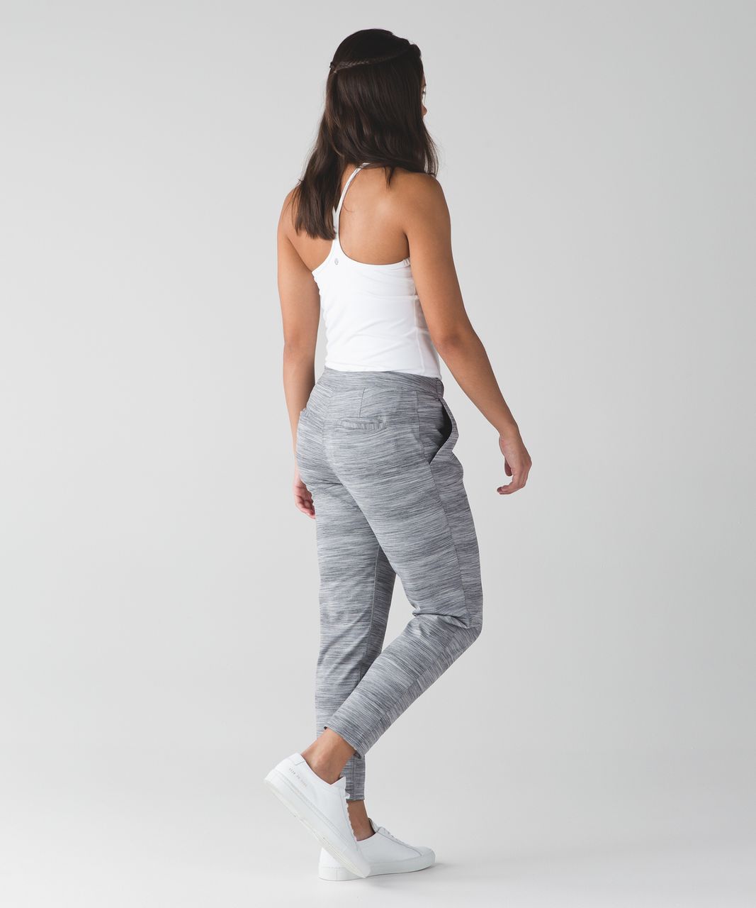 Lululemon Jet Crop (Slim) - Space Dye Camo Seal Grey Deep Coal