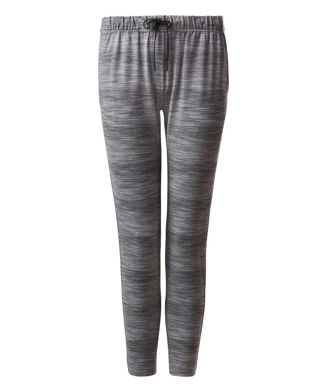 Lululemon Jet Crop (Slim) (Luon 19) - Heathered Herringbone Heathered  Black Black - lulu fanatics