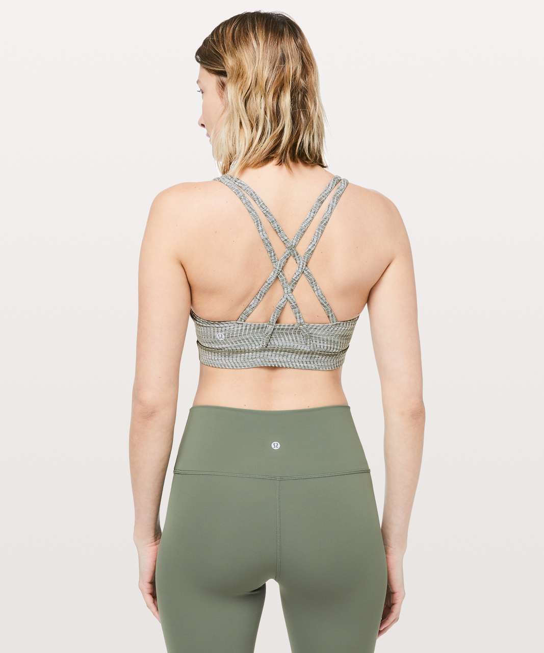 Lululemon Energy Bra *Medium Support, B-D Cup - Grey Sage - lulu fanatics