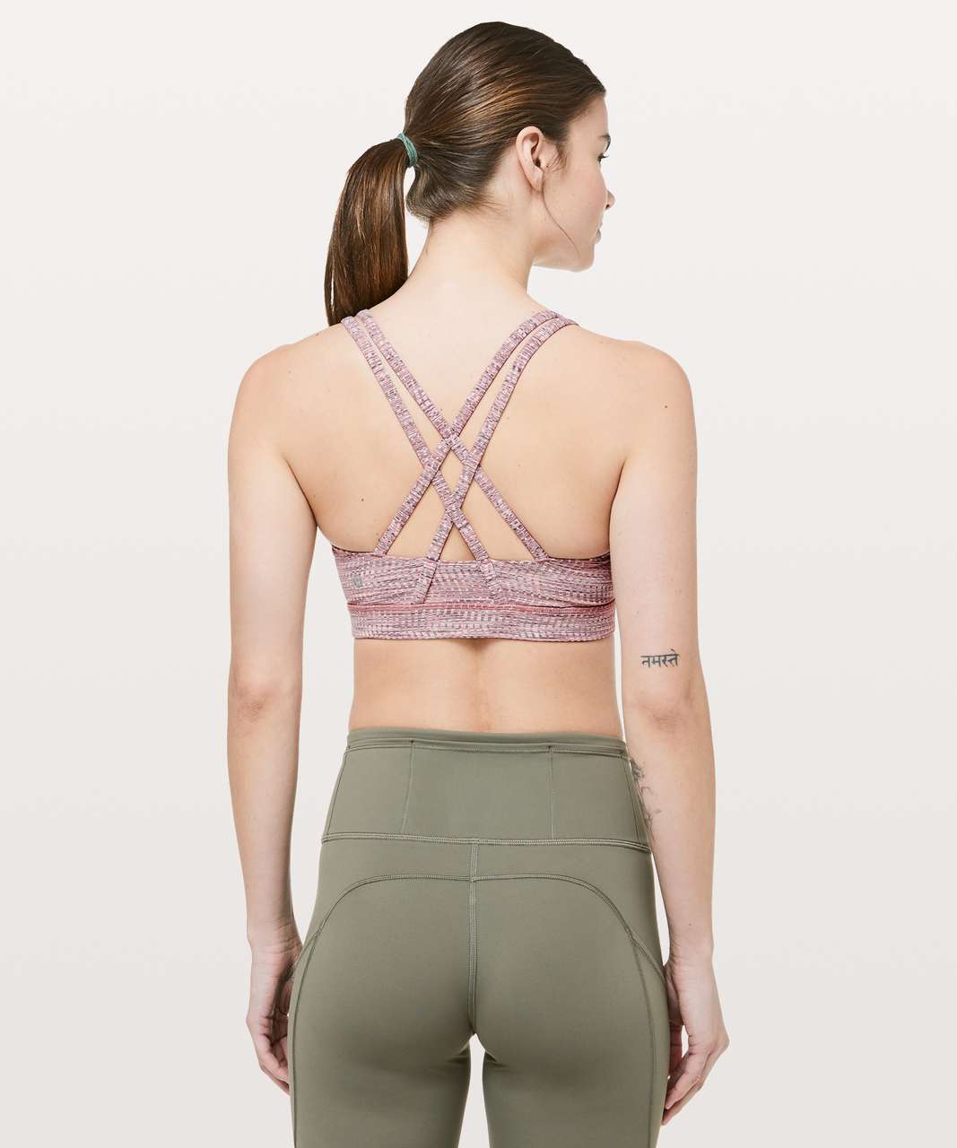 Lululemon Energy Bra - Mini Palm Lace Tofino Teal Multi / Flash Light -  lulu fanatics