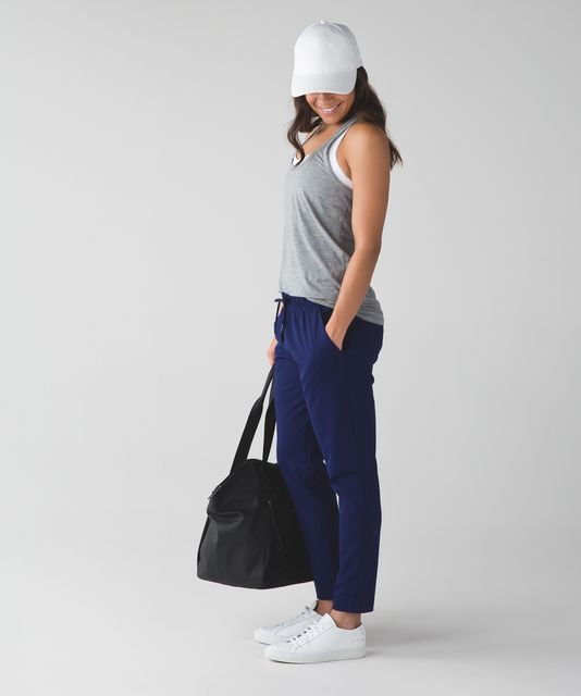 Lululemon Jet Crop (Slim) - Heathered Battleship - lulu fanatics