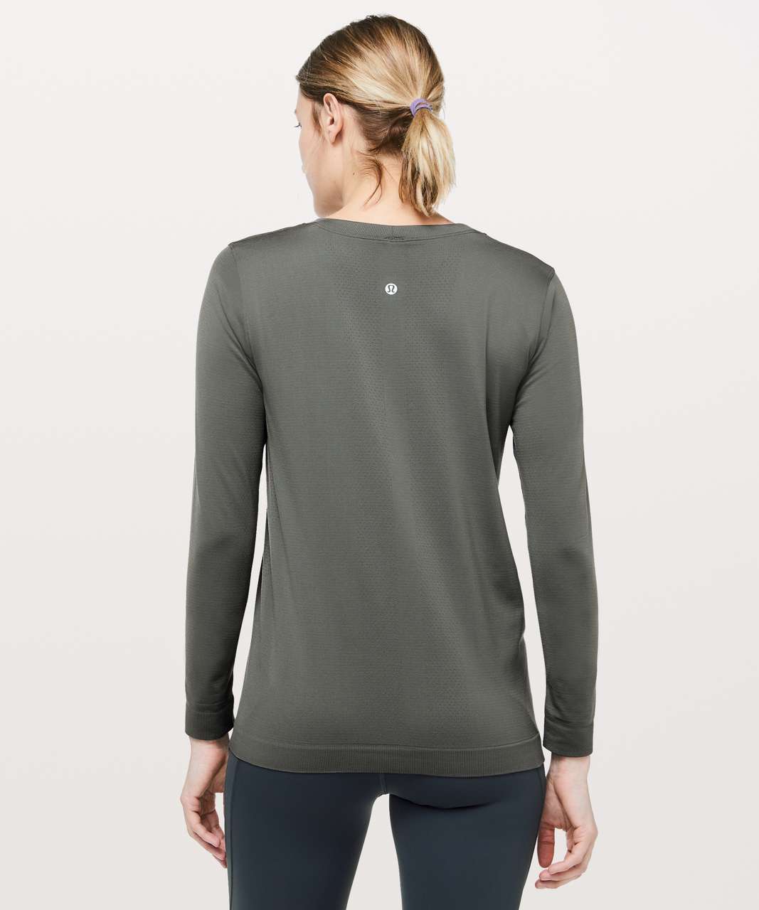 Lululemon Swiftly Tech Long Sleeve (Breeze) *Relaxed Fit - Grey Sage / Grey Sage