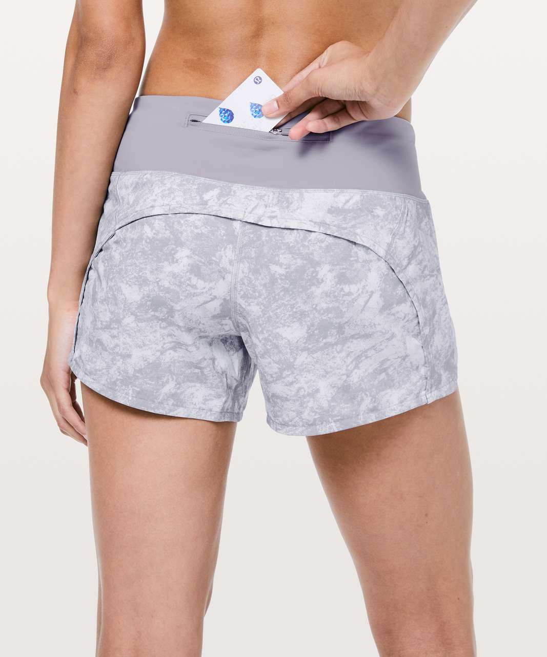 NEW LULULEMON Run Times Short 4 White