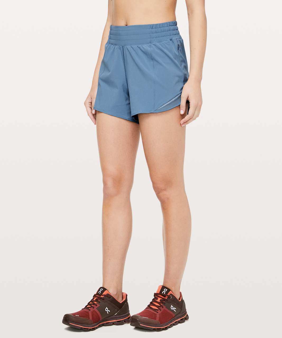 Lululemon Hotty Hot Short *High-Rise Long 4" - Utility Blue