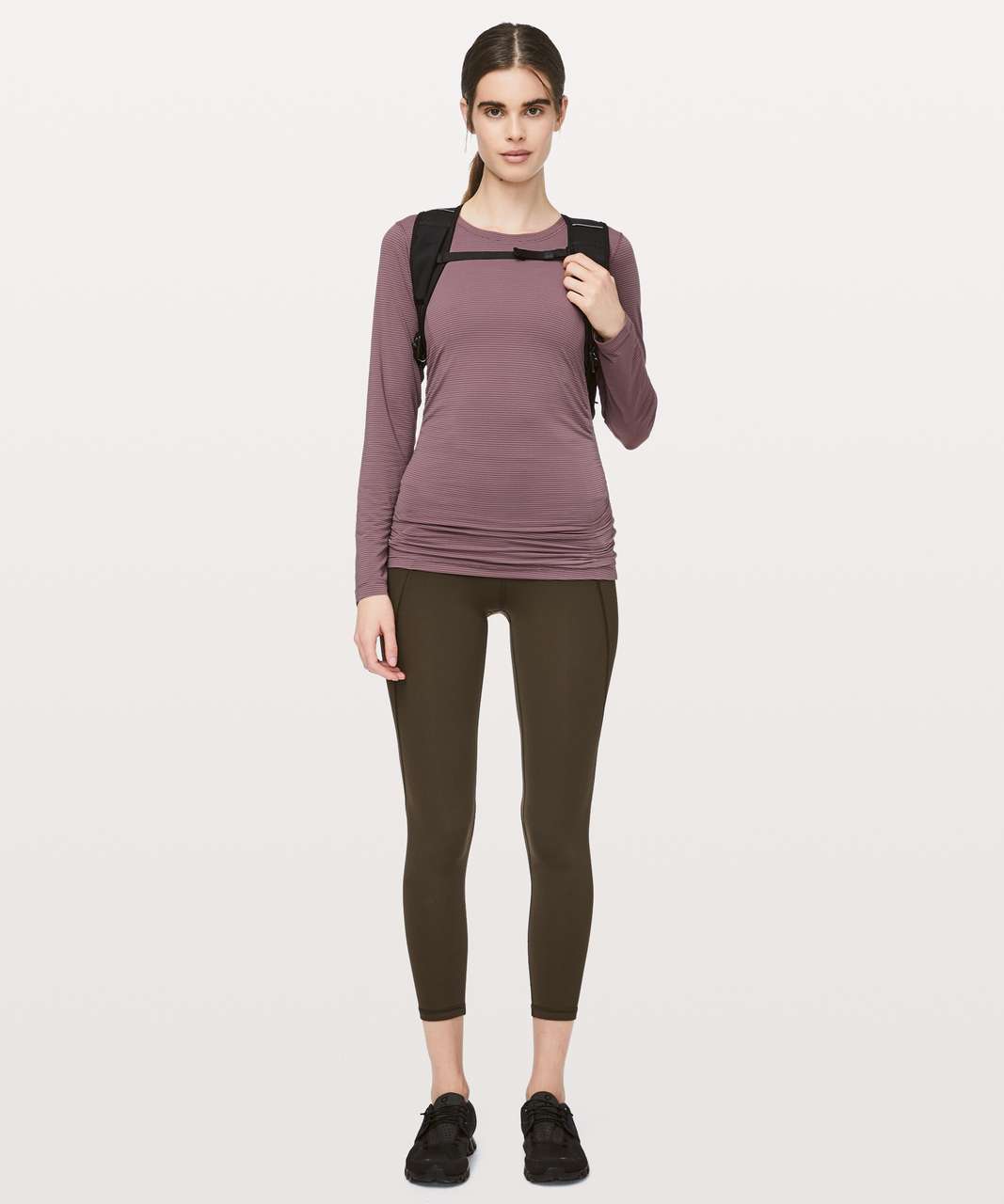 Lululemon Ruche Of Adrenaline Long Sleeve - Antique Bark