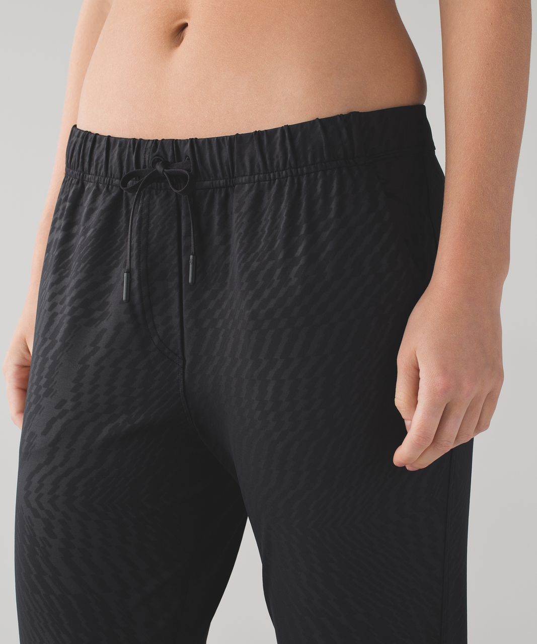 Lululemon Jet Crop (Slim) - Shifted Horizon Embossed Black