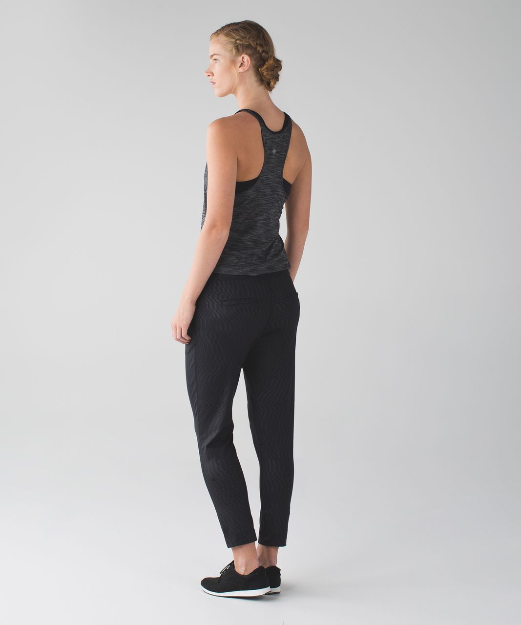 Lululemon Jet Crop (Slim) - Shifted Horizon Embossed Black