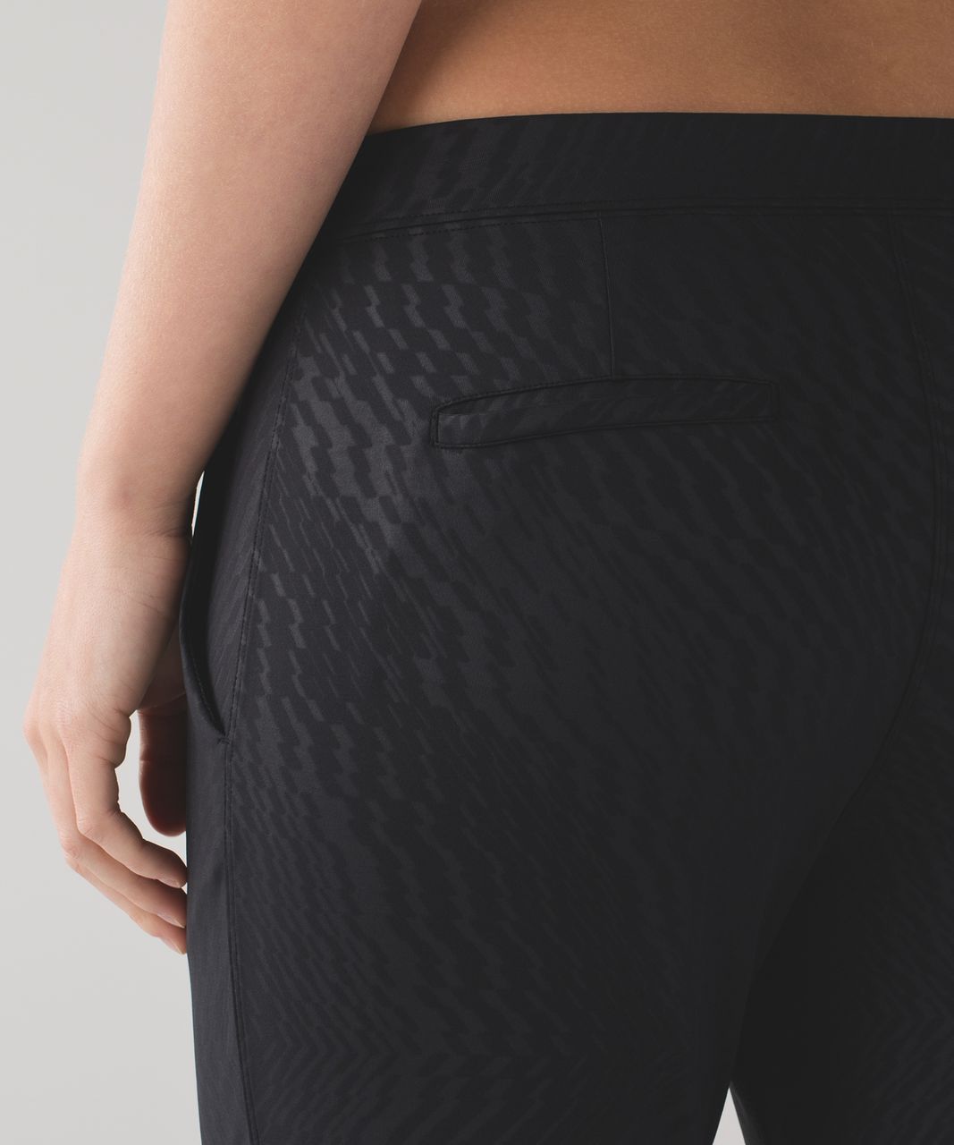 Lululemon Jet Crop (Slim) - Shifted Horizon Embossed Black