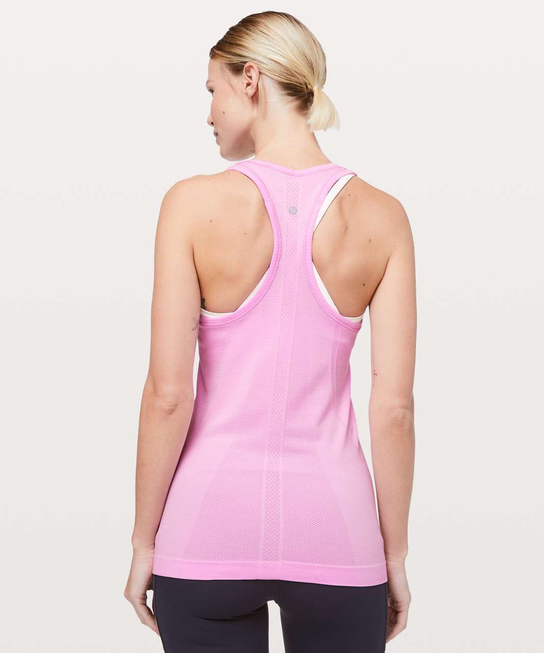 Lululemon Swiftly Tech Racerback - Vintage Pink / White