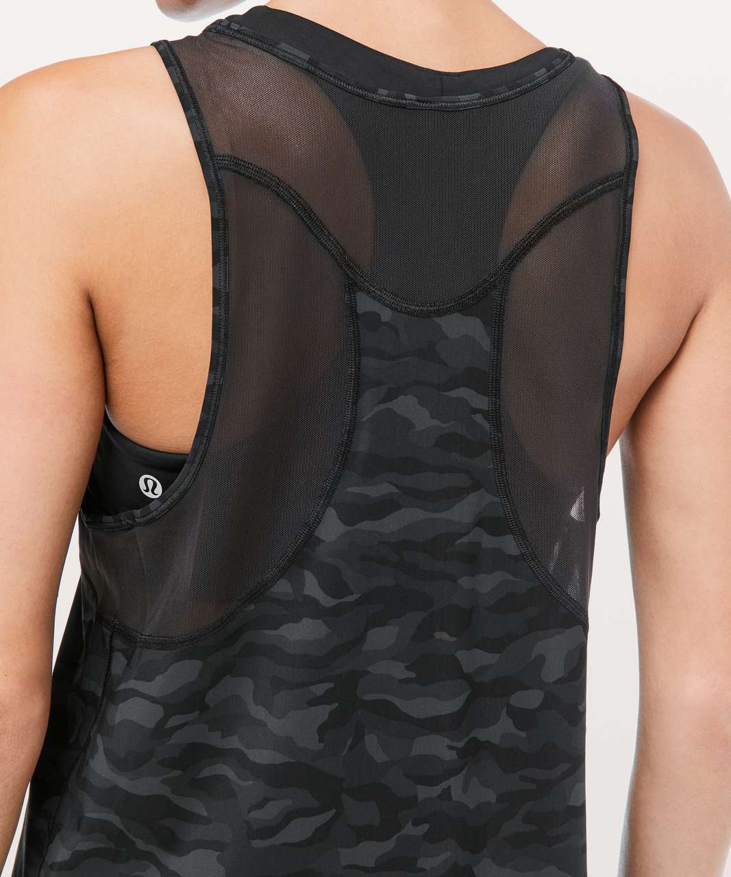 Lululemon Sculpt Tank II - Sequoia Camo Print Deep Coal Black