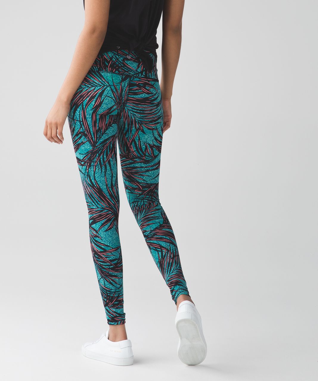 Lululemon Wunder Under Pant (Hi-Rise) - Palm Lace Tofino Teal Multi